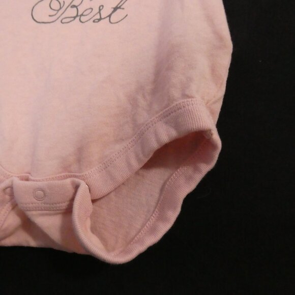 BABY GAP | 0-3 months | My Auntie Is The Best Pink Long Sleeve Bodysuit - Picture 9 of 16